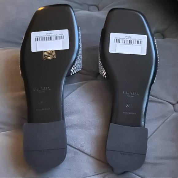 Prada Crystal Flats slides sandal - Picture 6 of 6